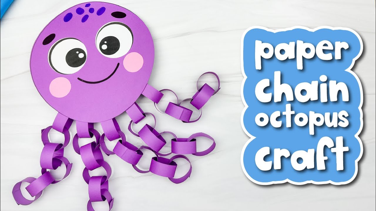 Paper Chain Octopus Craft For Kids