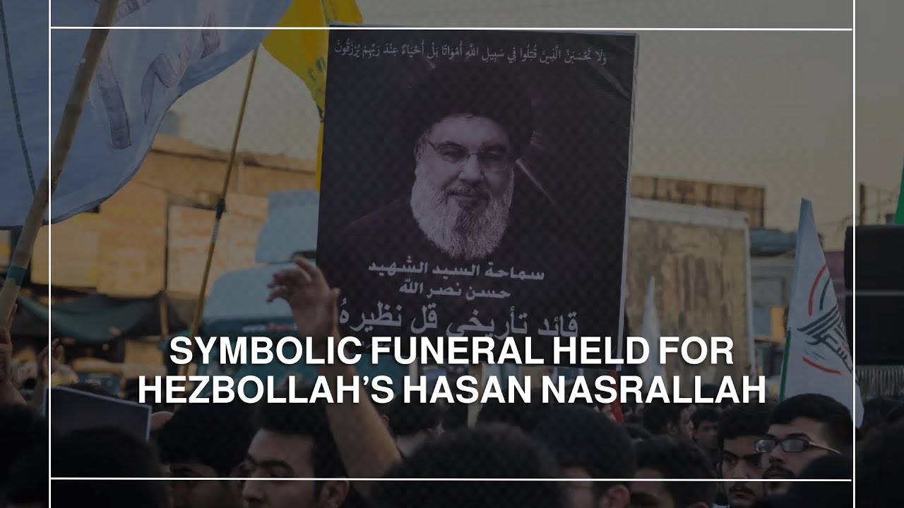 Symbolic funeral held for Hezbollah’s Hasan Nasrallah