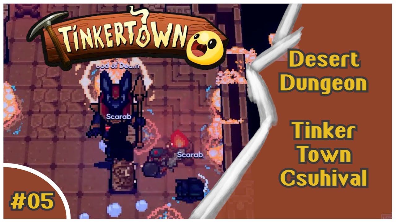 Tinkertown 🎮 Desert Dungeon | EP05 | Magyar Letsplay w/ Csuhi81 [4K]