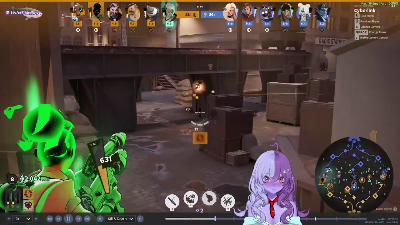 [deadlock] my mic broke live midway through my last deadlock game 😭 🟣
