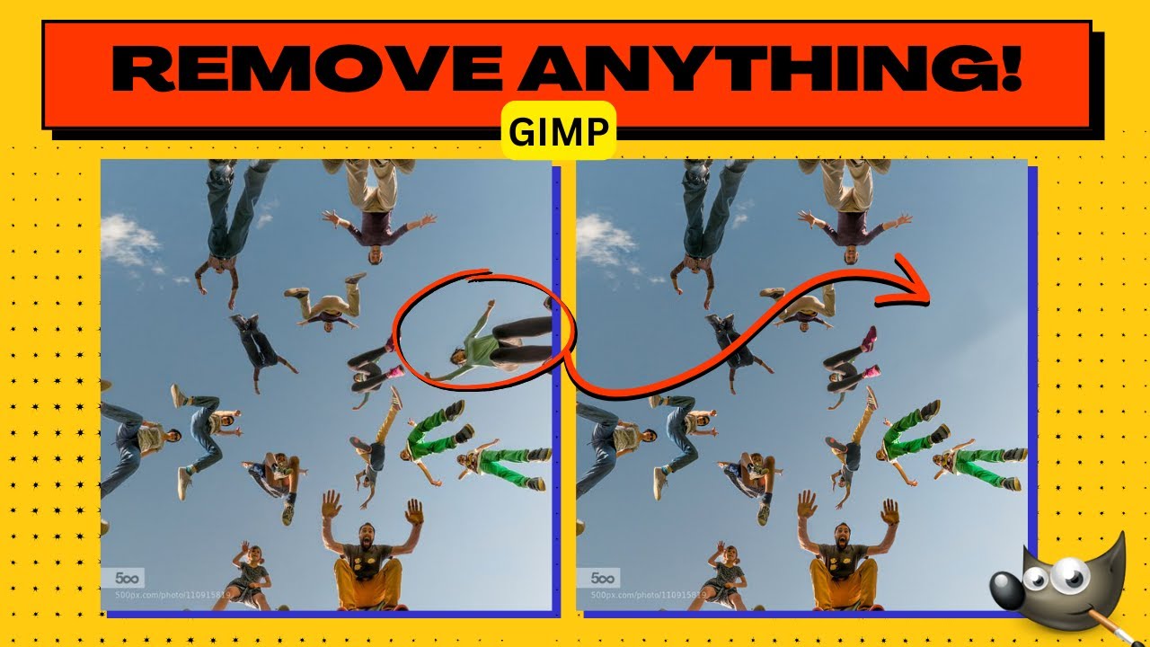 Как удалить что угодно с фотографий с помощью GIMP (удалить людей или предметы)
