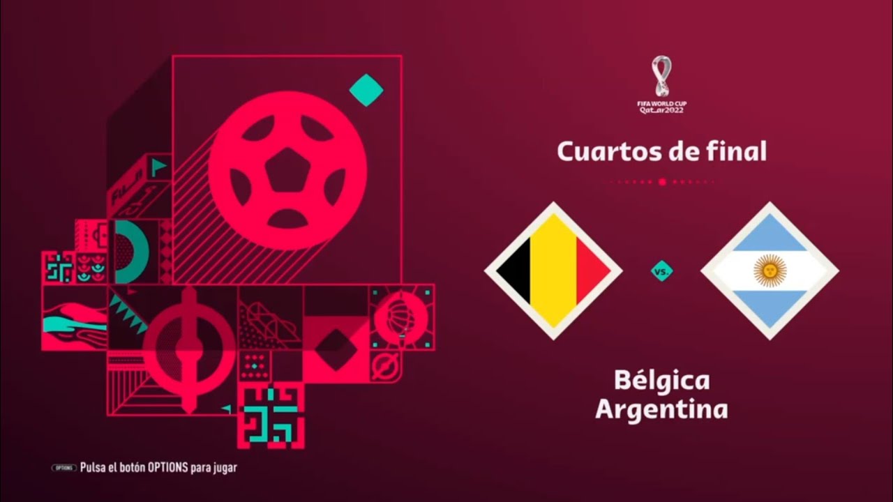 BELGICA vs ARGENTINA CUARTOS DE FINAL DE LA COPA DEL MUNDO