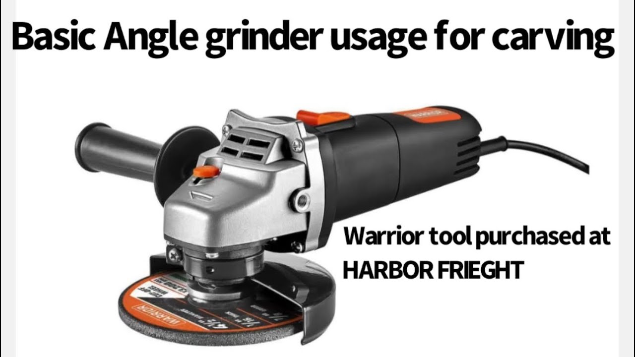 WARRIOR ANGLE GRINDER BASICS for carvers. Entry level carving tool. #diy #howto #woodcarving