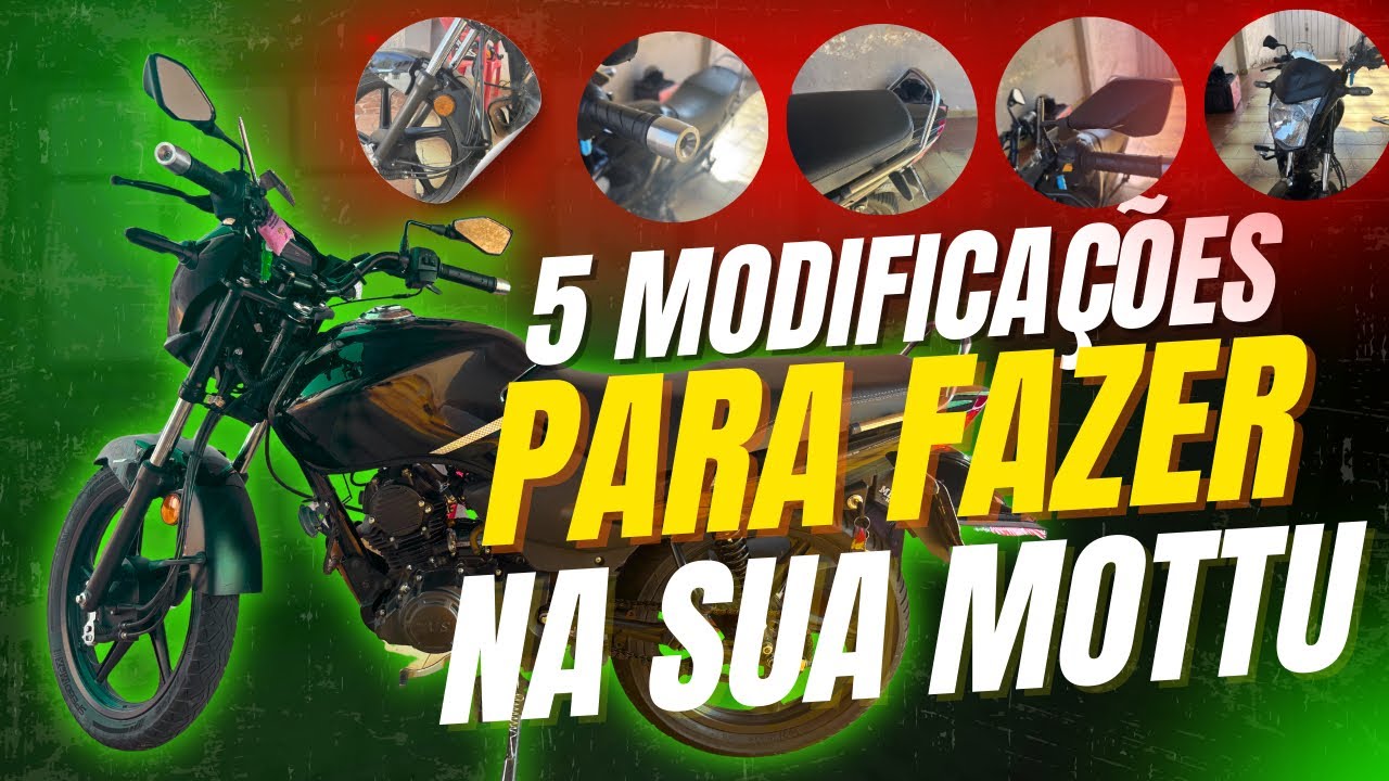 5 Modifica&ccedil;&otilde;es pra fazer na sua MOTTU TVS * veja isso