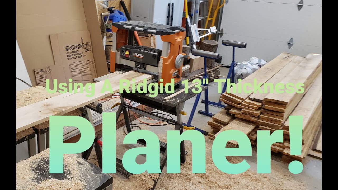Использую рейсмусовый станок Ridgid R4330 шириной 13 дюймов!