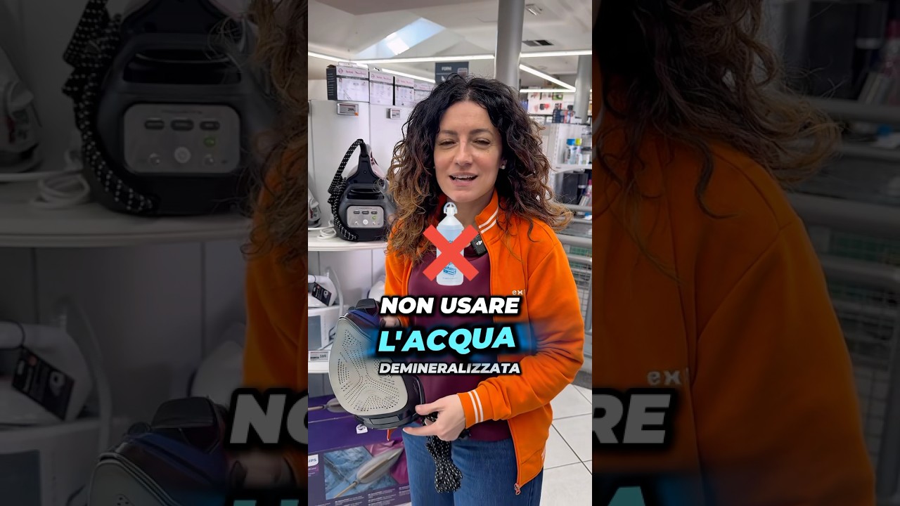 NO all&rsquo;acqua demineralizzata per la caldaia o ferro da stiro❌