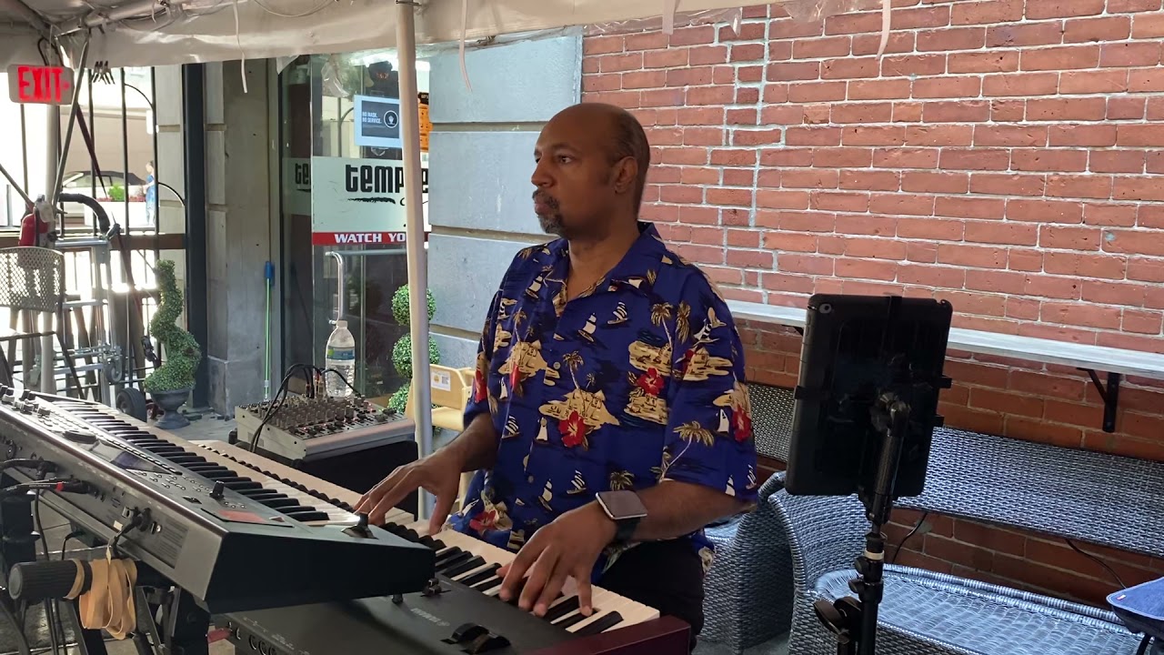 Dennis Williams Playing the keyboard