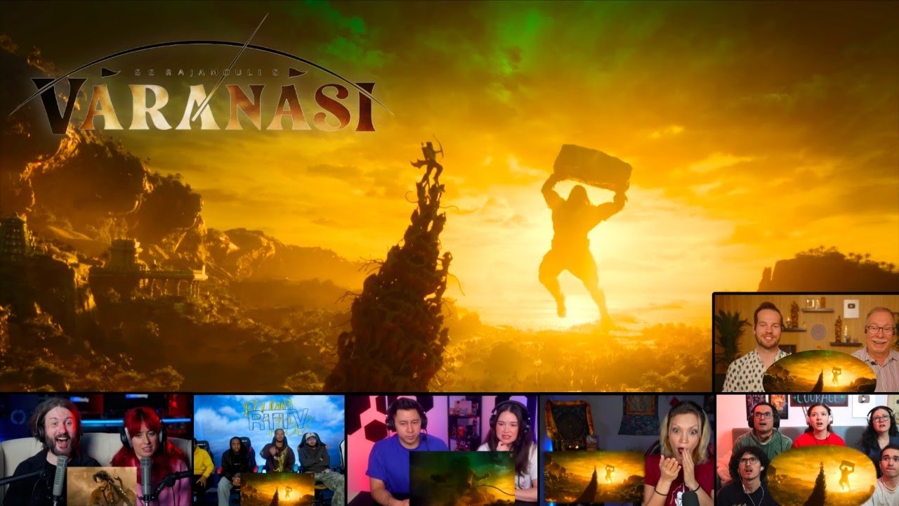 Foreigner VARANASI Teaser Reaction | ss rajamouli new movie trailer | varanasi trailer reaction 