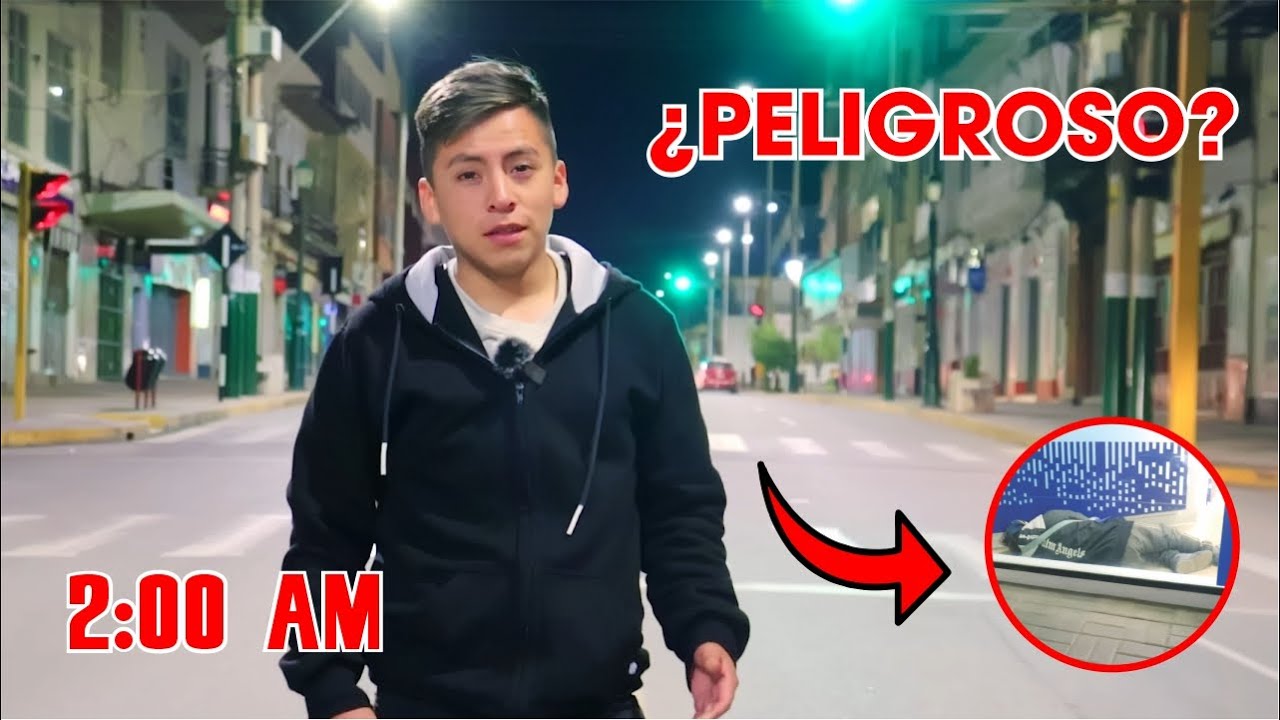 Así es Huancayo de MADRUGADA ¿peligroso?