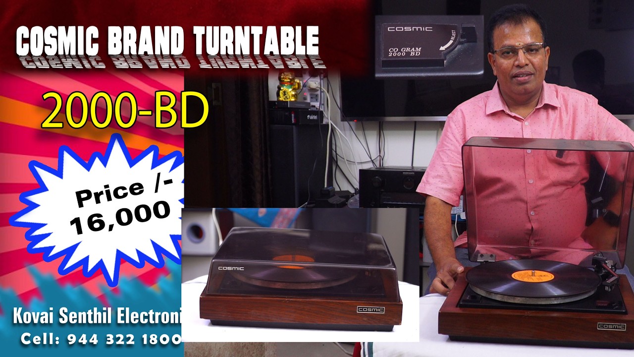 COSMIC  TURNTABLE  FOR SALE RS.16,000 KOVAI SENTHIL ELECTRONICS 9443221800