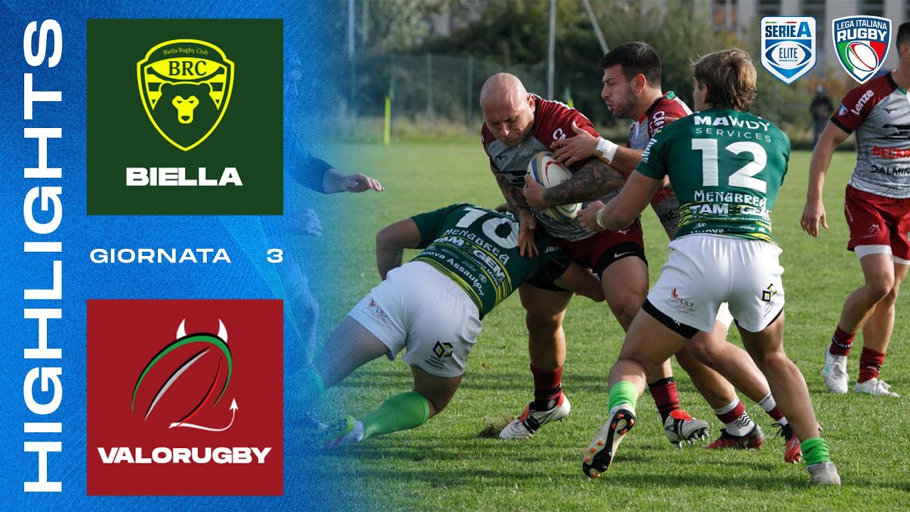 BIELLA - VALORUGBY | Giornata 3 | Serie A Elite | Highlights