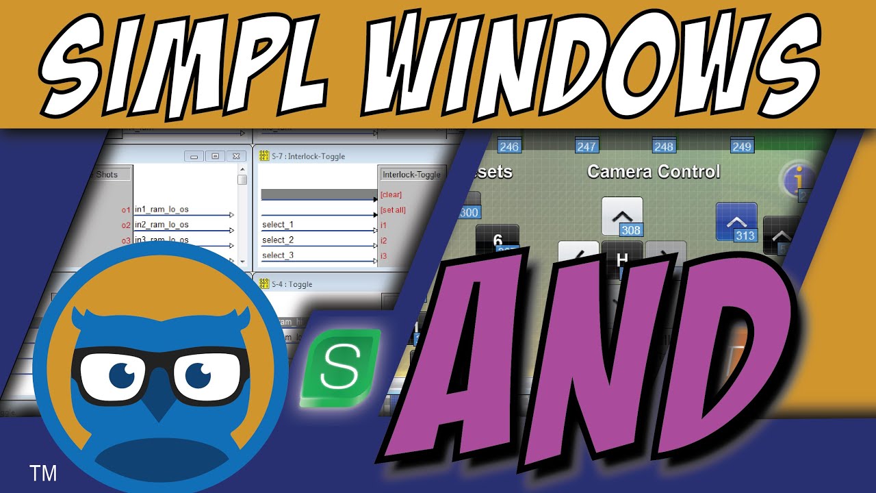 Учебное пособие по Crestron SIMPL Windows и символам
