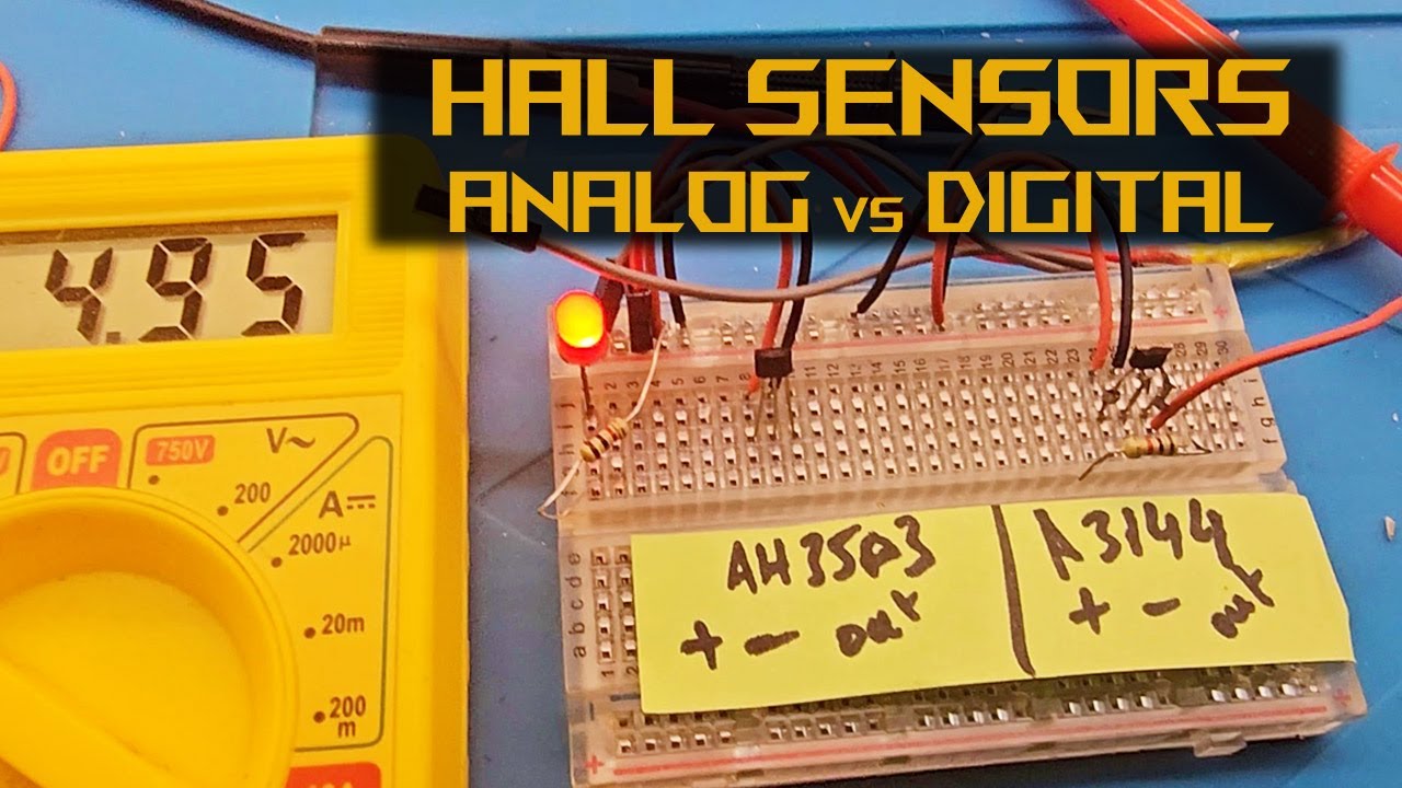 Digital and Analog Hall Sensors | AH5303 | A3144 | Arduino Hall Sesnors | Current Proximity Sensors