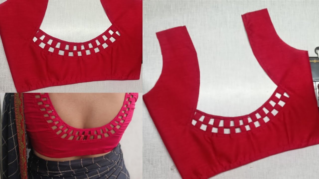 Blouse Design Cutting And Stitching Back Neck Blouse Designs | Blouse ke Design