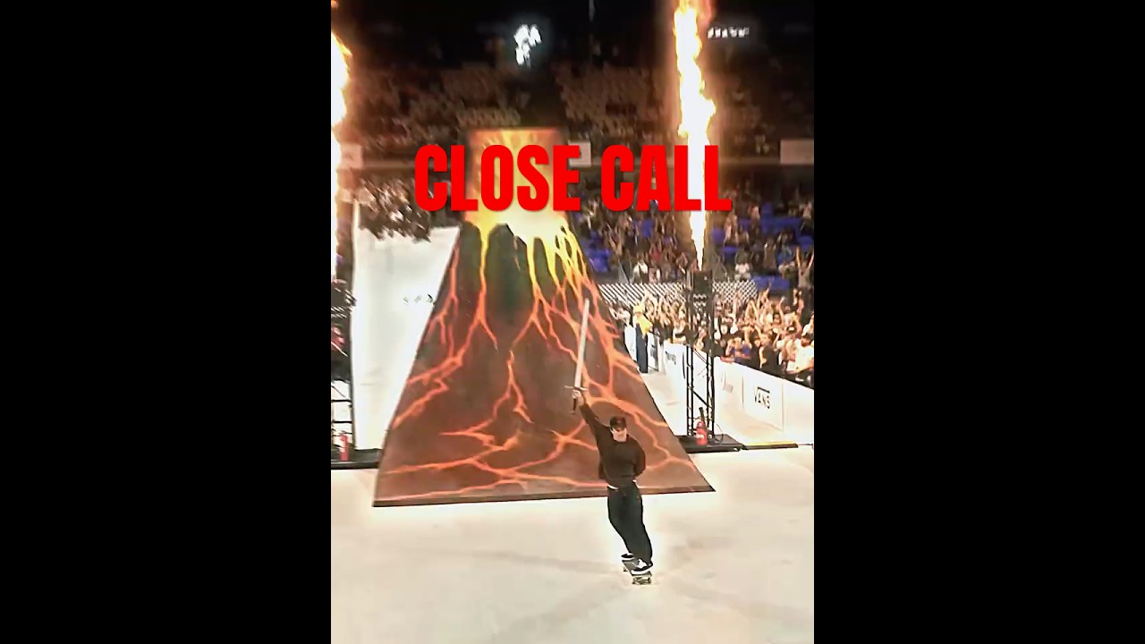 He Really Brought a Sword To Skate Contest ⚔️🌋 Pedro Barros 🤯 #skateboarding #skate #shorts