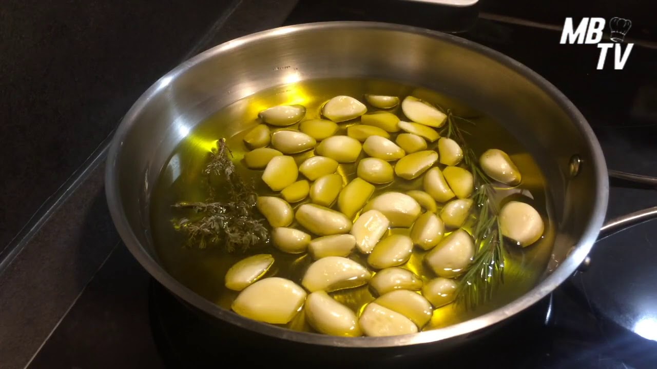 Recette Ail Confit à l'huile d'olive