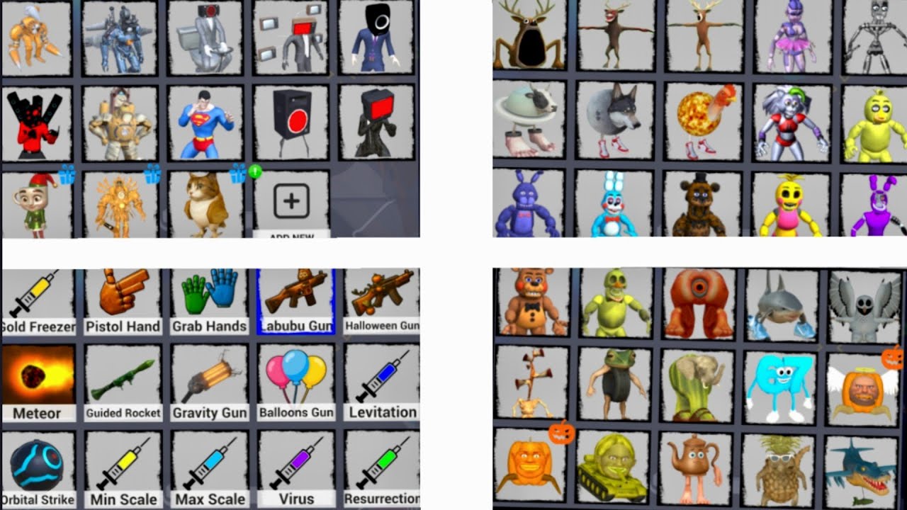 Sandbox in Space Added New Update Hungry Worm VS Italian Brainrot VS 99 Night Forest Deer 