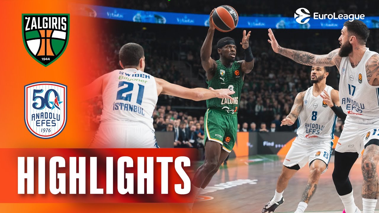 Laso Sparks a REVIVAL | Zalgiris - Efes | R16 BASKETBALL HIGHLIGHTS&nbsp;2025-26