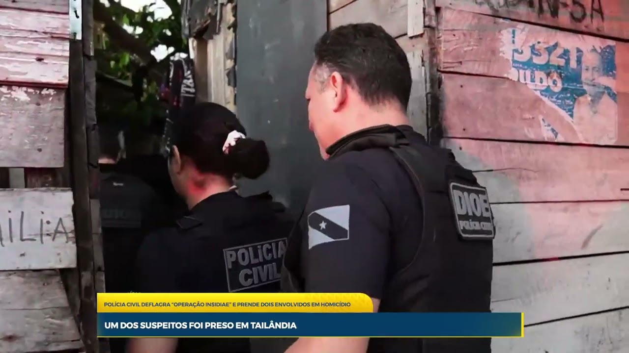 Polícia Civil deflagra “Operação Insidiae” e prende dois envolvidos em homicídio