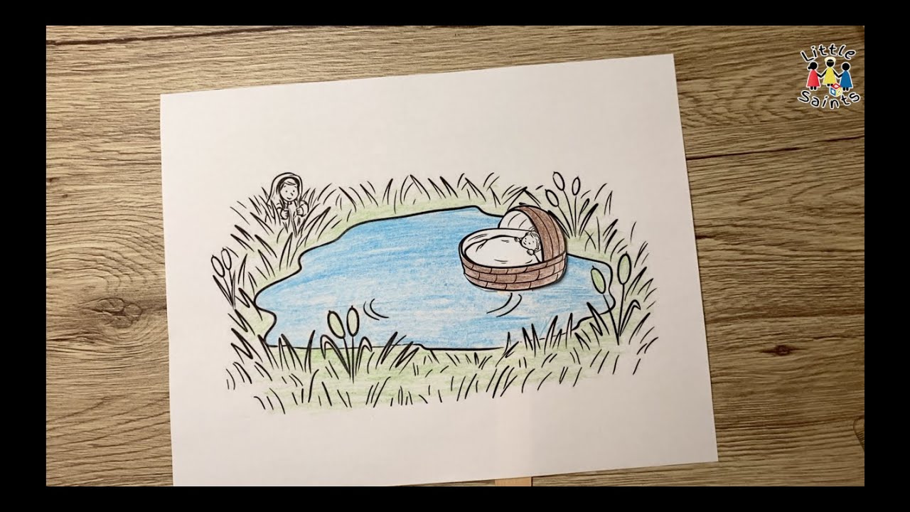 Easy craft for Baby Moses - عمل فني للطفل موسي