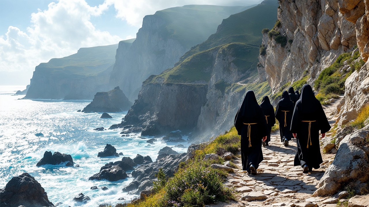 🌌 Monastic Night Silence — Gregorian Chant for Calm & Prayer