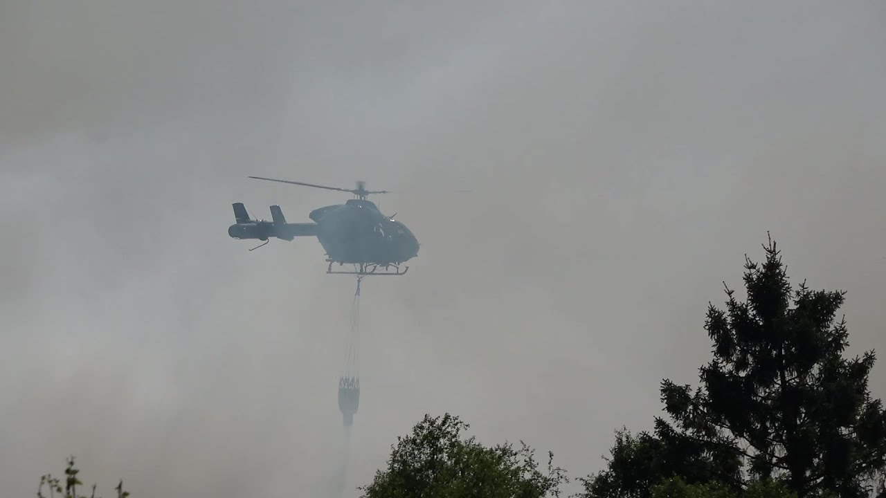 Moorbrand in Belgien - Feuerwehren auch aus Deutschland&Niederlanden im Einsatz 29.-31.5.23 + O-Ton