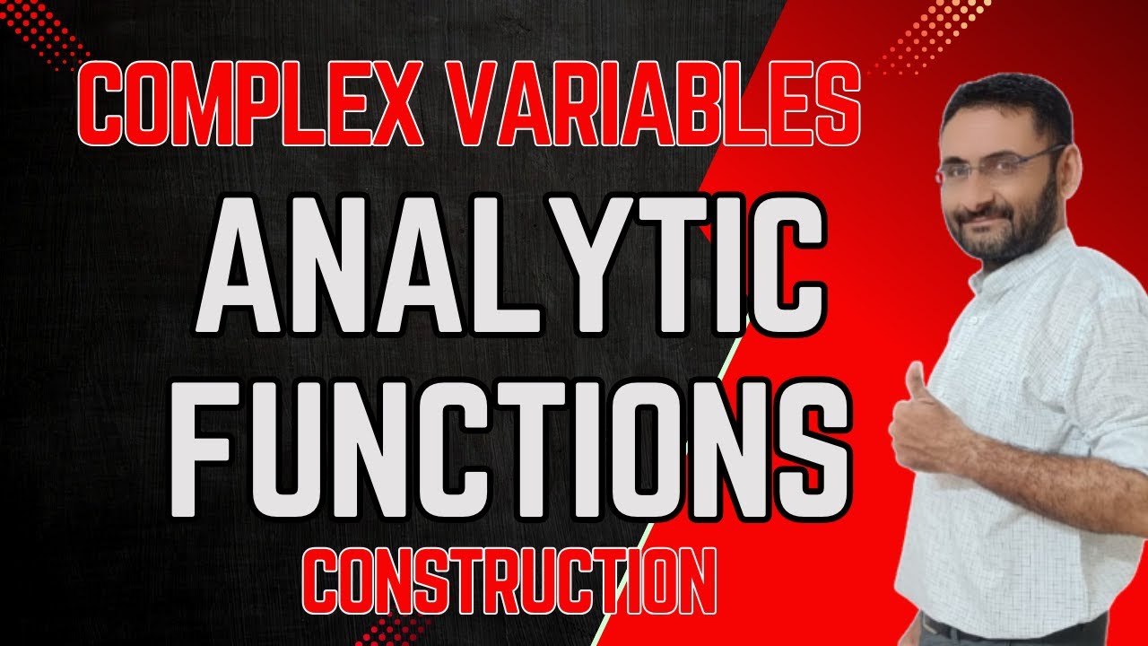 Analytic function | Construction | Complex Variables | Harmonic Conjugate | Maths | UPSC | CTET