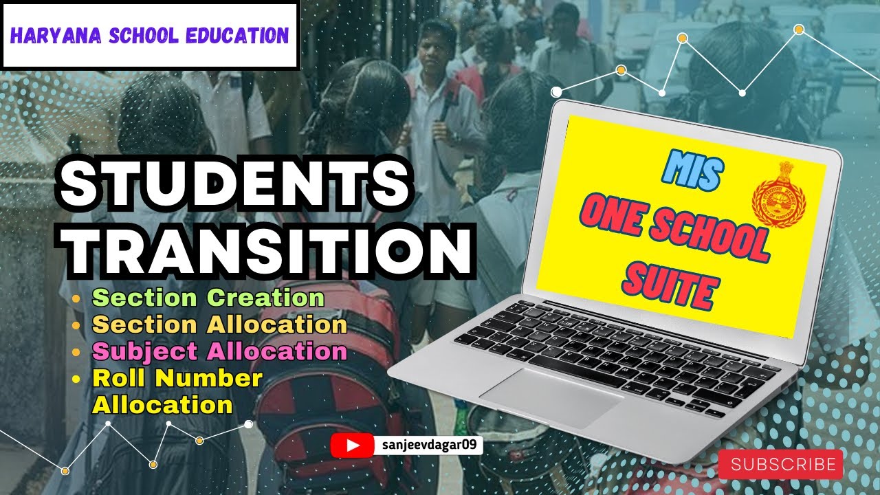 How to Transit Students on New MIS Portal | 2023 - 24 | One School Suite | All Steps | Haryana