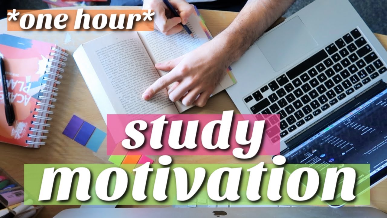 study motivation: ONE HOUR STUDY WITH ME IN REAL TIME (with lo-fi music)