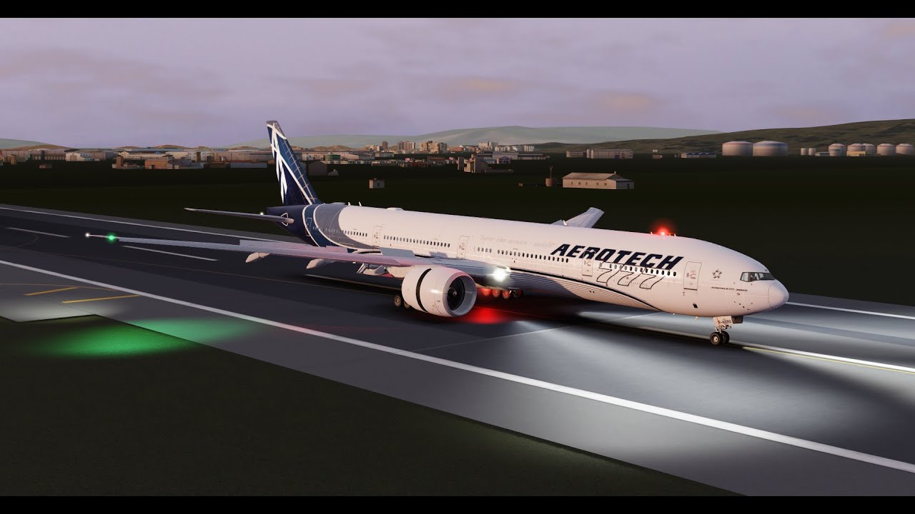 Aerotech 777-300ER Startup, Taxi, Takeoff, and Landing testing