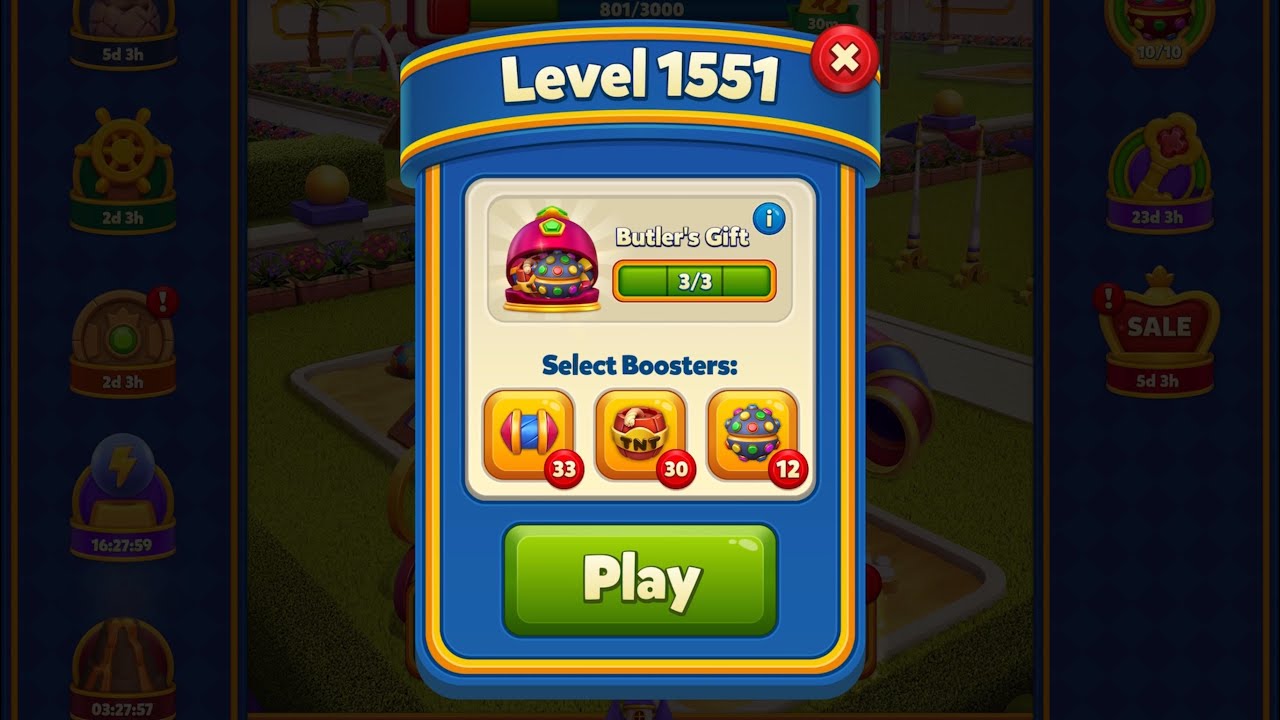 Royal Match - King Robert - Level 1551 (last move clearance)