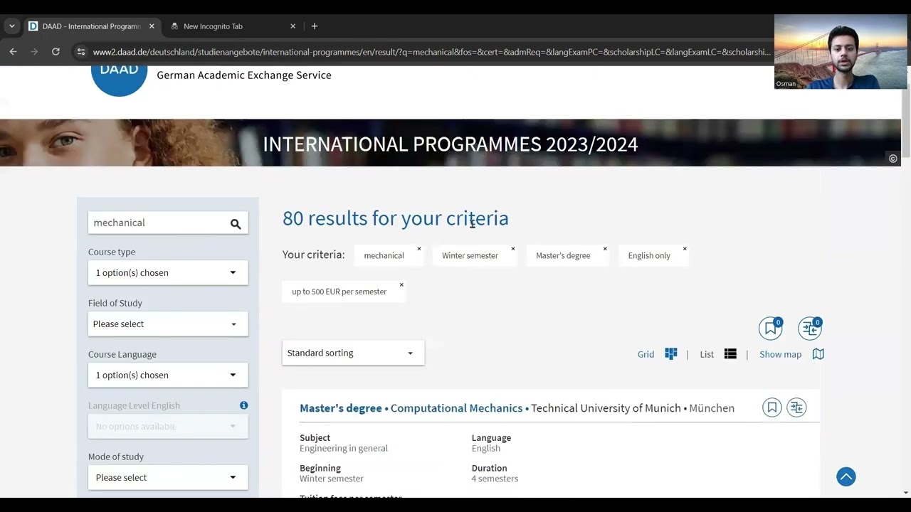 How to use DAAD Portal for MS Program Selection?  DAAD.de