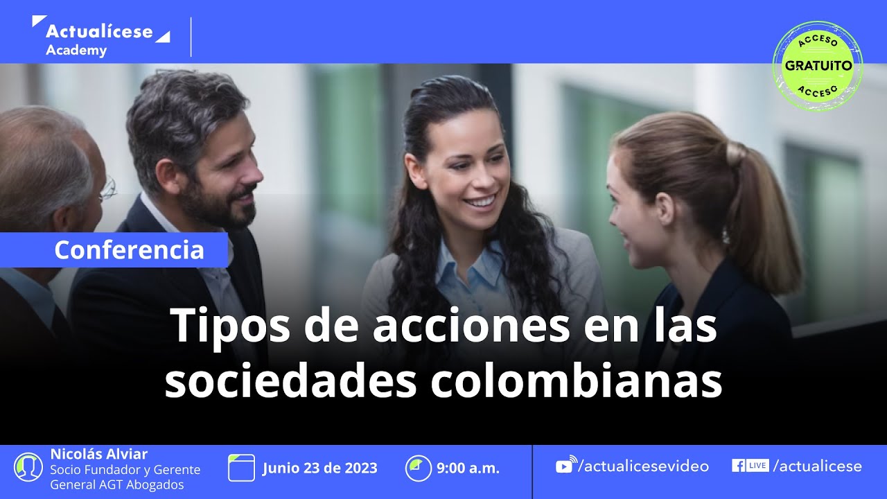 Tipos de acciones en las sociedades colombianas
