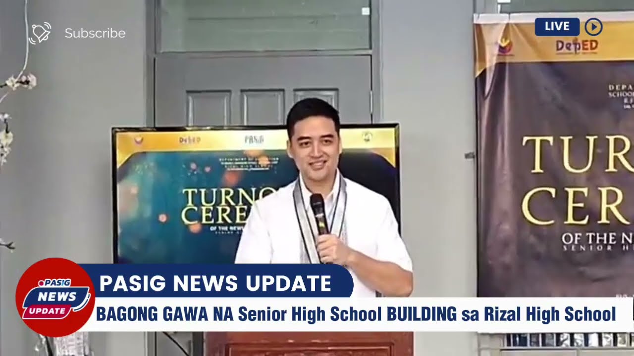 🔵 Mayor Vico Sotto | Cong. ROMAN ROMULO | BAGONG SCHOOL BUILDING PARA SA SENIOR HIGH SCHOOL 