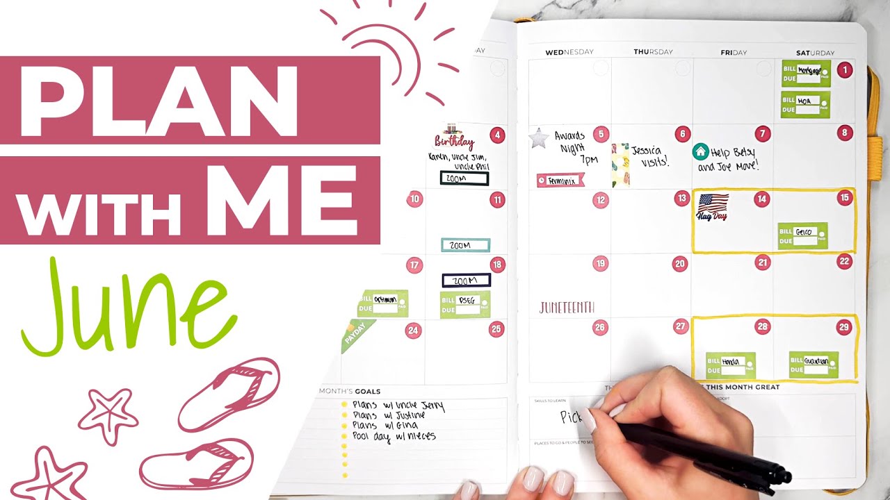 Plan with Me for June ft. Clever Fox Hourly Planner PRO Premium