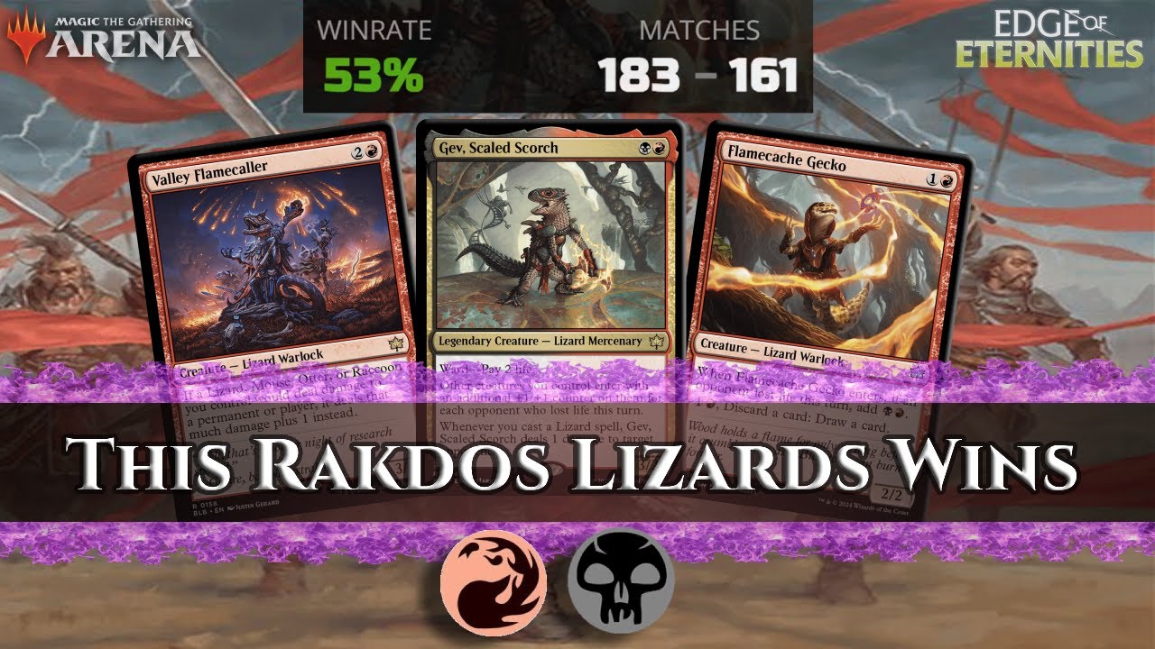 Someone Piloted RAKDOS LIZARDS to MYTHIC | MTGA Standard BO1
