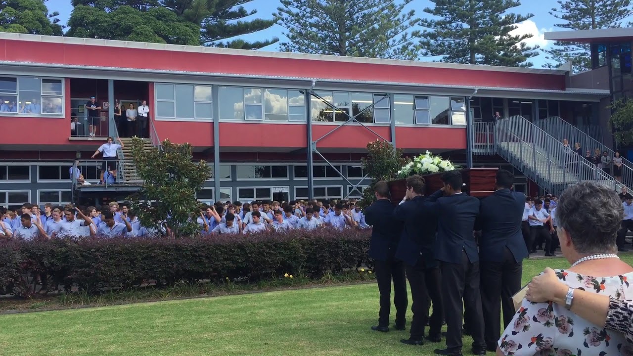Tom O’Sullivan Funeral Sacred Heart College Haka