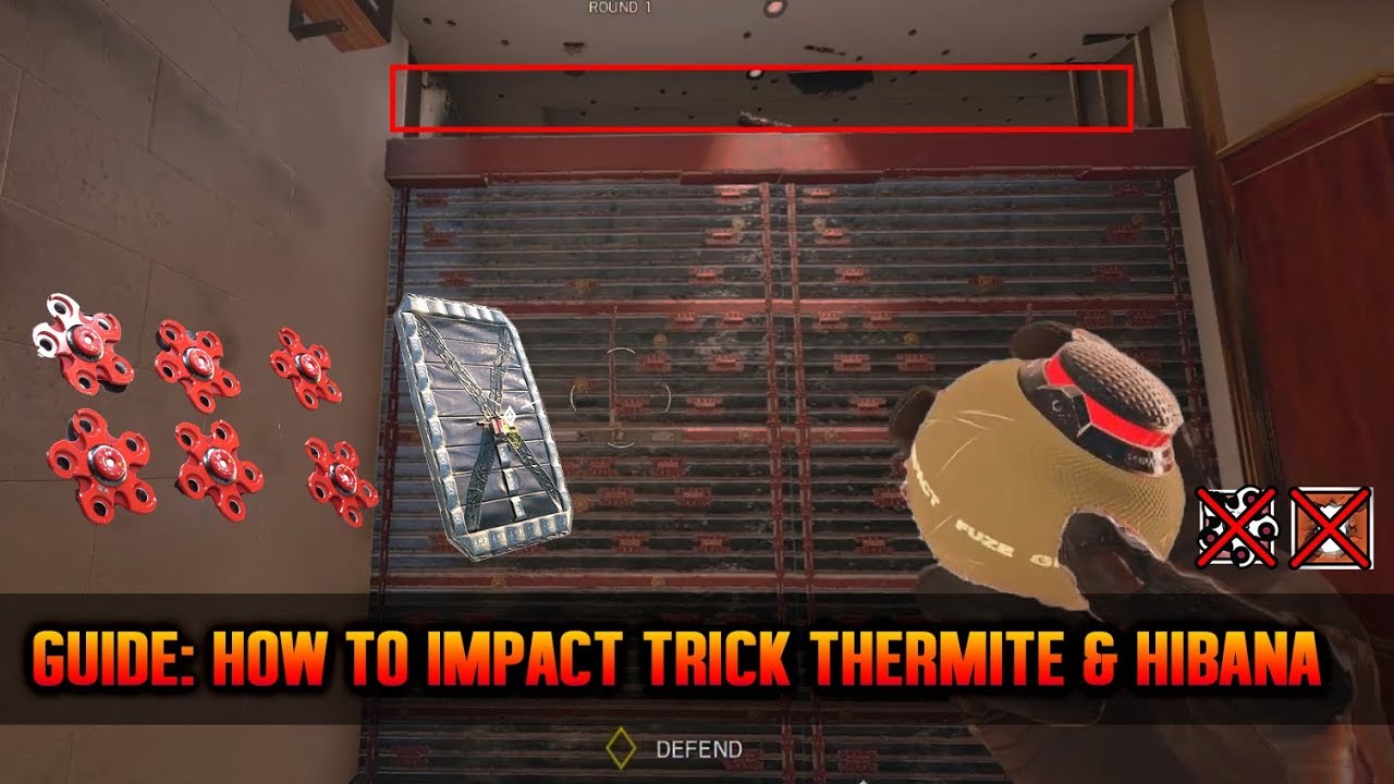 Quick Guide: How to Impact Grenade Trick Thermite and Hibana Charges! -Rainbow Six :Siege