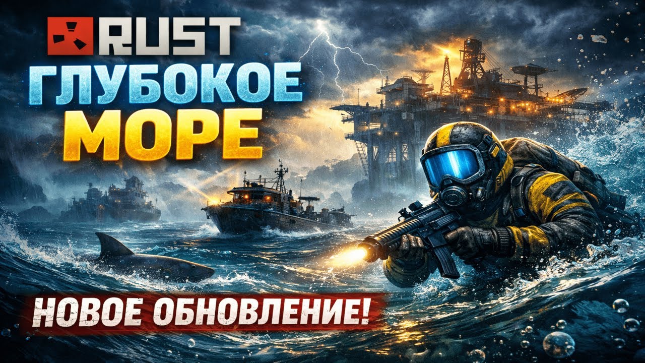 ВАЙП! СТРИМ RUST — ТЕСТИРУЕМ ГЛУБОКОЕ МОРЕ 🌊 LIVE