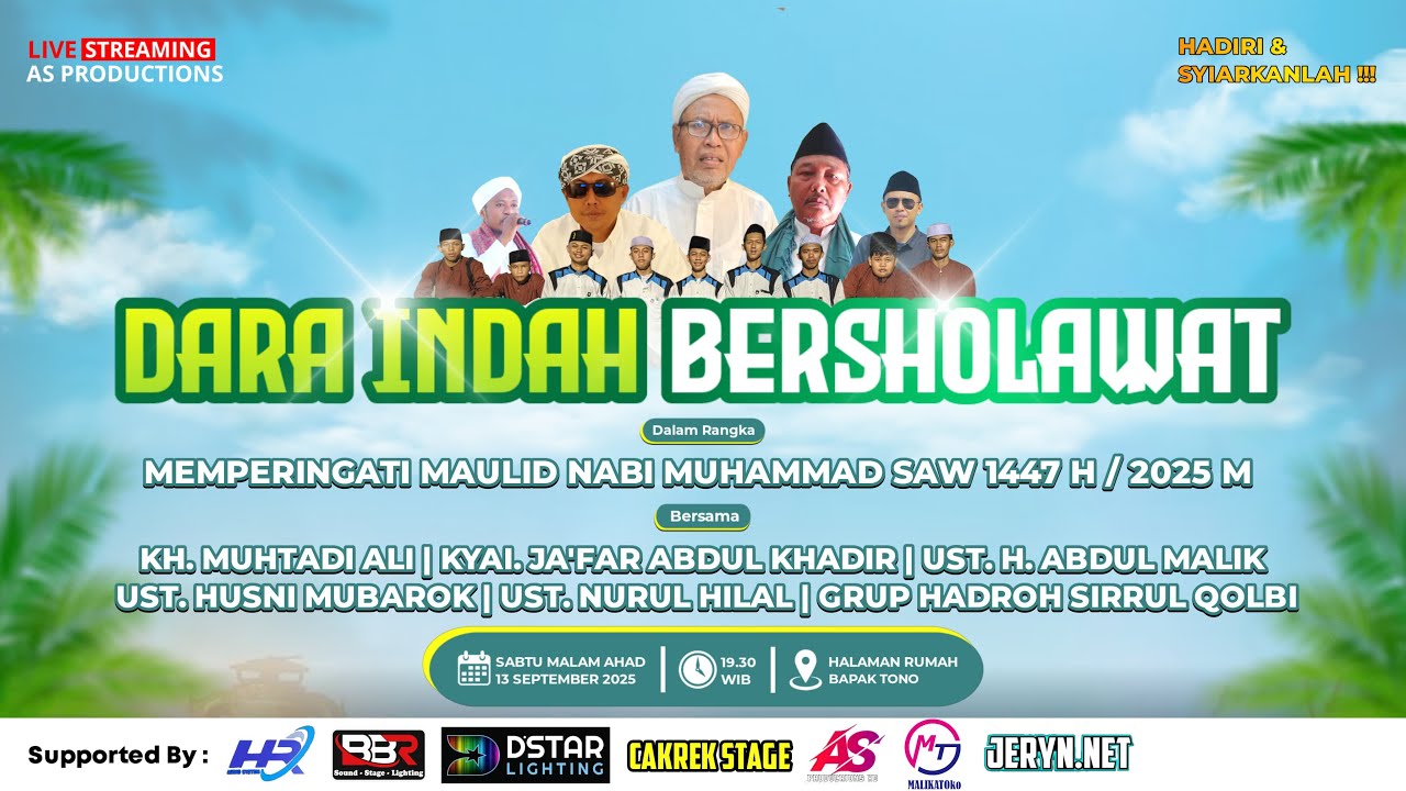 🔴Live DARA INDAH BERSHOLAWAT | DALAM, RANGKA MAULID NABI MUHAMAD SAW | Cipinang 13 Sept 2025