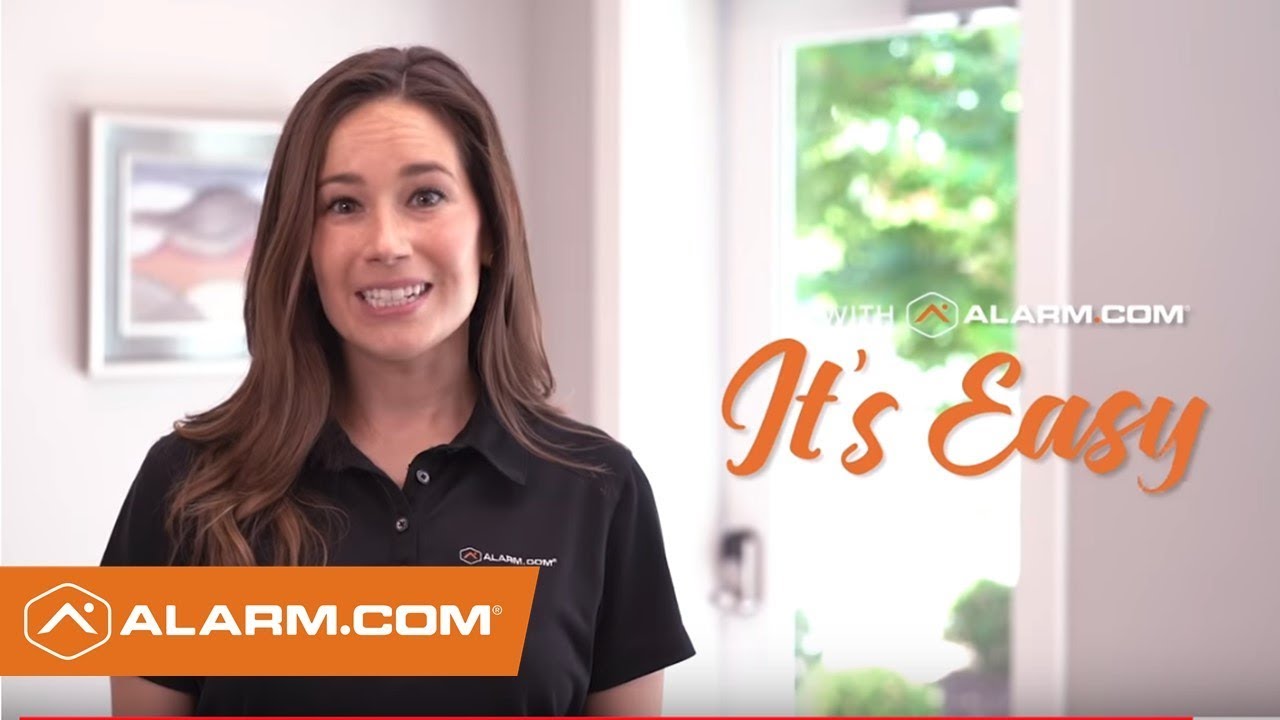 With Alarm.com, It's Easy: No More Doorway Dash!