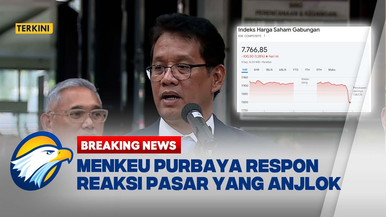 BREAKING NEWS - Respon Pasar Melemah Usai Sri Mulyani Lengser, Ini Jawaban Menkeu Baru Purbaya