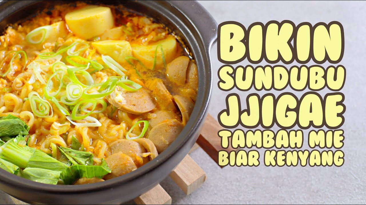 Resep Sundubu Jjigae Simple Alias Sup Tahu Korea | Pake Mie Biar Lebih Kenyang