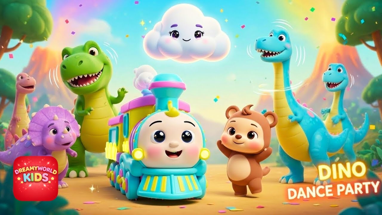 Dino Dance Party! 🦕 Sunny’s Jurassic Adventure | Fun Kids Song