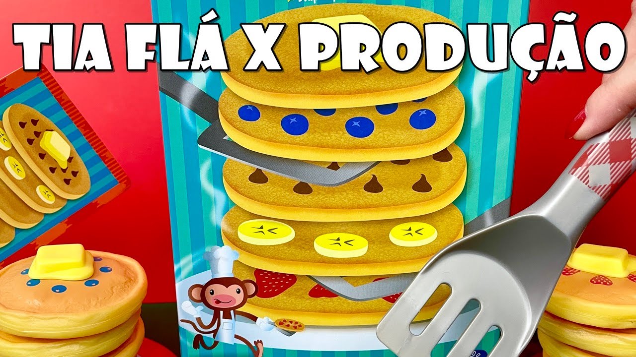 SEJA RÁPIDO e EMPILHE AS PANQUECAS! Tia Flá X Produção