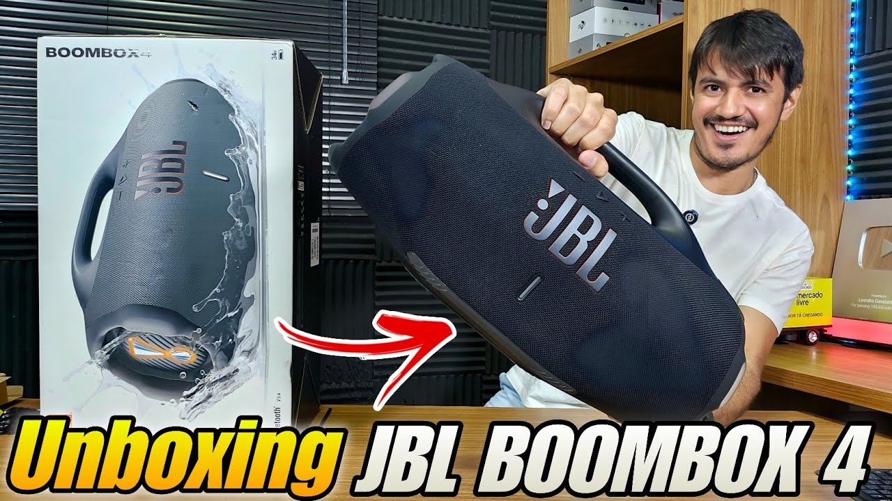 Comprei a JBL BOOMBOX 4 | a melhor caixa de som? | Unboxing e primeiras impress&otilde;es 