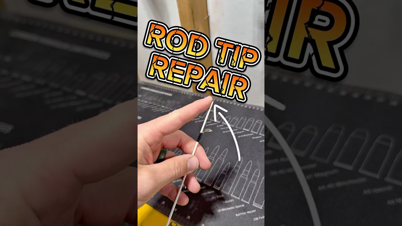 DIY fishing rod tip repair!     