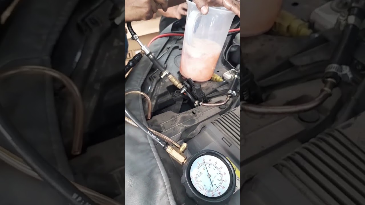 Fuel pressure test