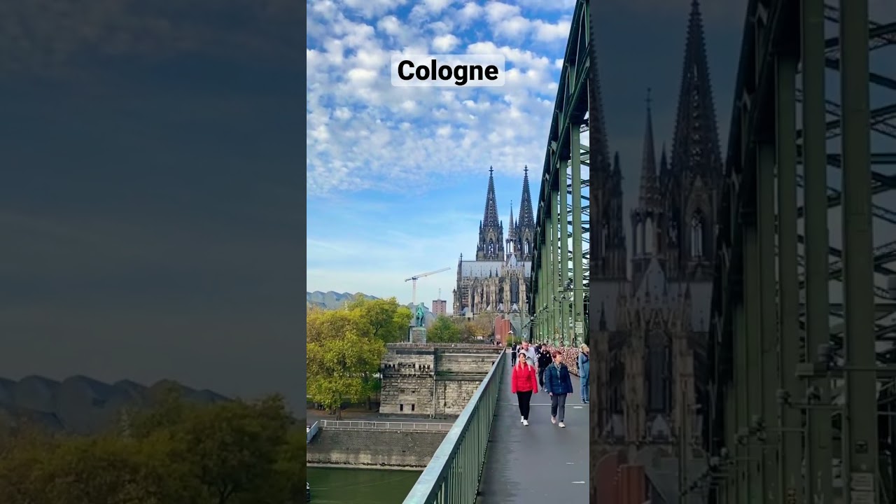 #shorts | Cologne Hohenzollern Bridge | Muslim Travel Vibes I  @Ammar Yasir  |