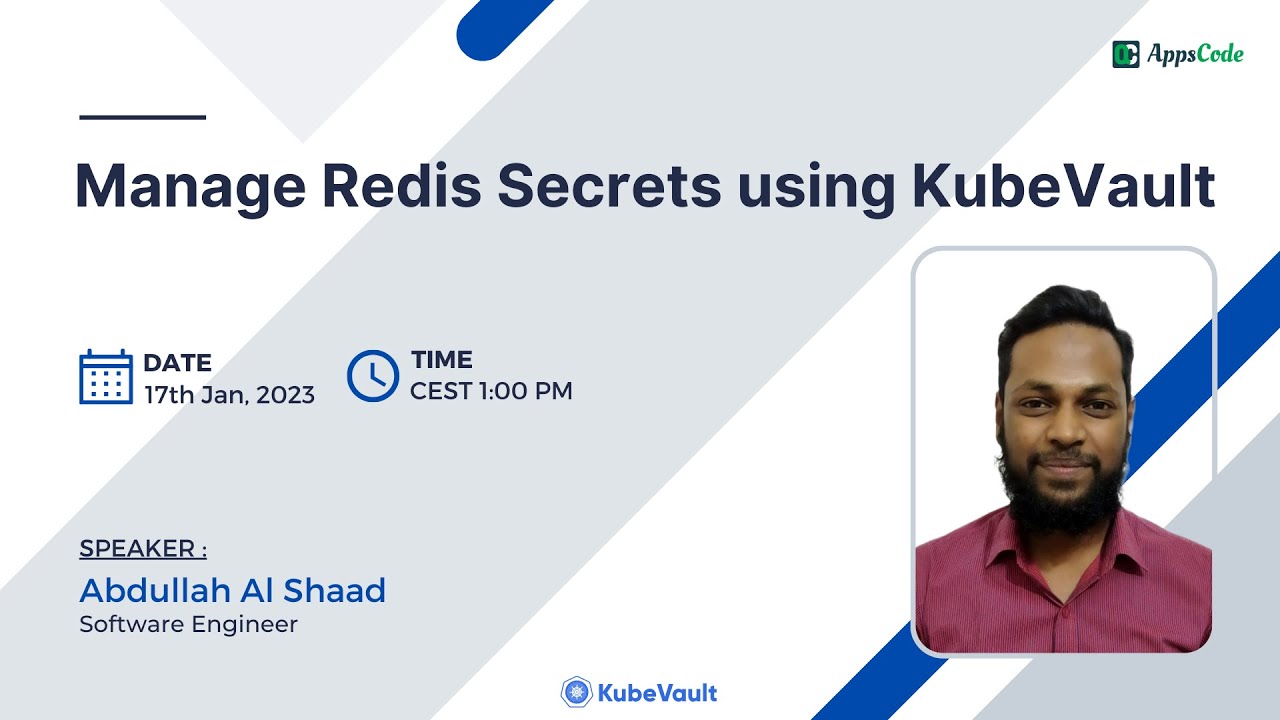 Manage Redis Secrets using KubeVault